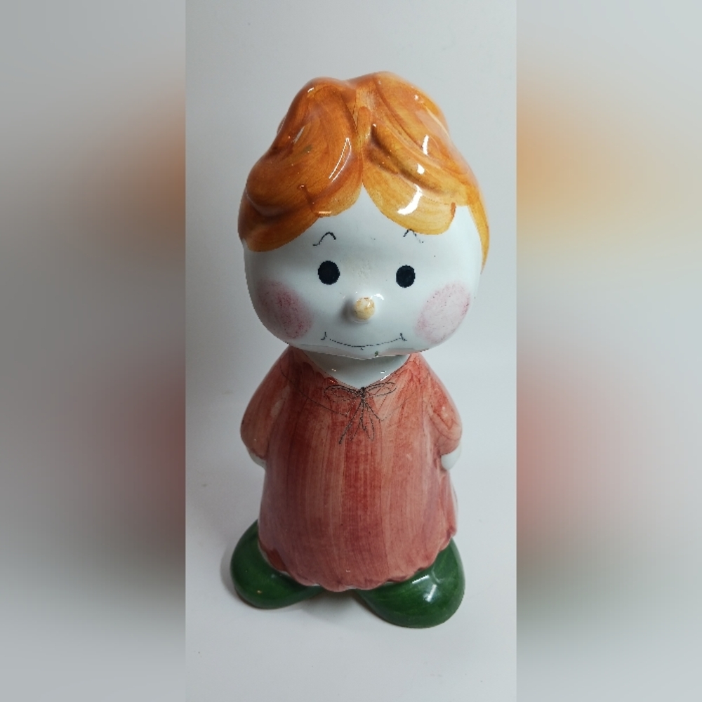 VINTAGE COOP ITALY GUADRIFOGLIO CERAMIC PIGGY BANK